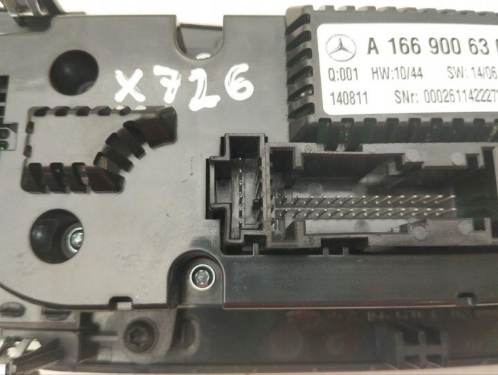 фото №9, Mercedes-benz ml w166 2015 панель клімат-контролю a1669006309