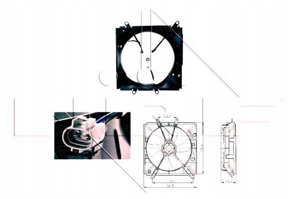 фото №2, Вентилятор радиатор toyota corolla e10 e11 nrf