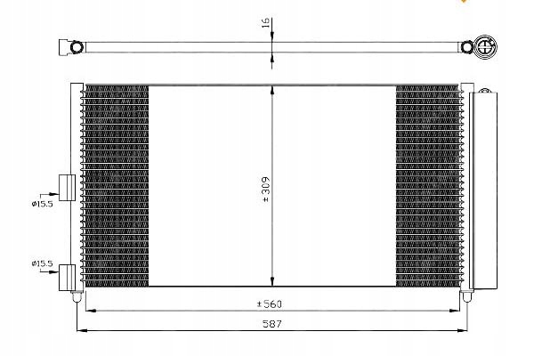 фото №9, Радіаторів клімат. fiat nrf 35500 конденсатор, кондиціонер