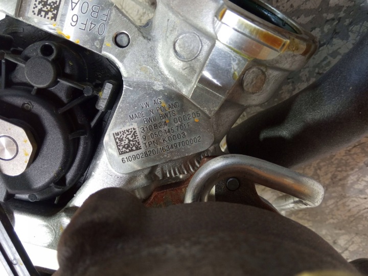 фото №8, Vw audi skoda seat volkswagen турбина турбонагнетатель 1.0 tsi oem номер 05c145701f