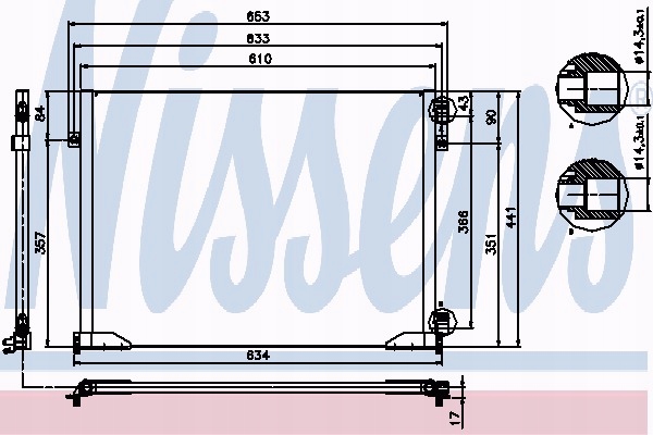 фото №11, Nissens 94671 конденсатор, кондиціонер