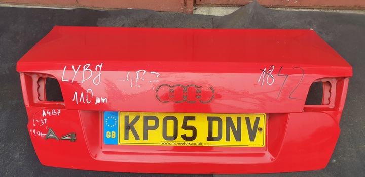 фото №1, Кришка багажника sedan audi a4 b7 ly3j