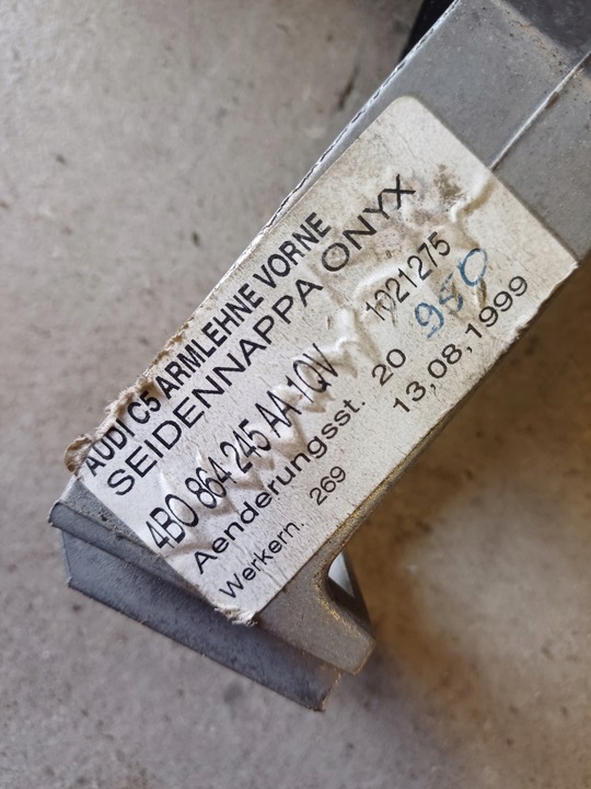 фото №11, Подлокотник audi a6 c5 nr, 4b0864245aa