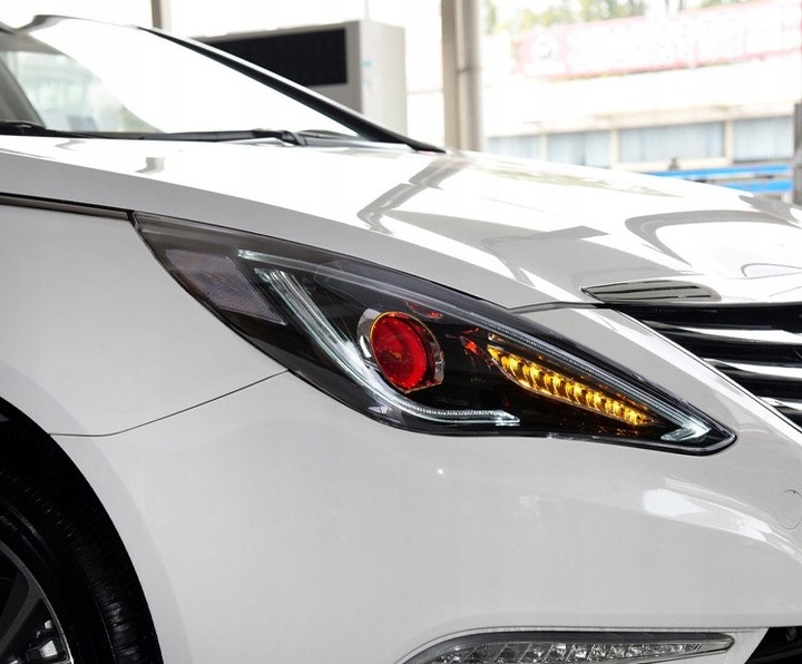 фото №11, Фары автомобильные led монтаж для hyundai sonata 2011-2014 тюнинг лампы передние