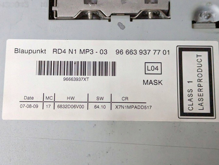 фото №9, Радіо автомобільні citroen berlingo 2 b9 2009 5555502902