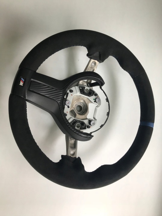 фото №4, Bmw f30 f33 f36 f20 f15 f31 f32 f25 руль алькантара m набор обшитая