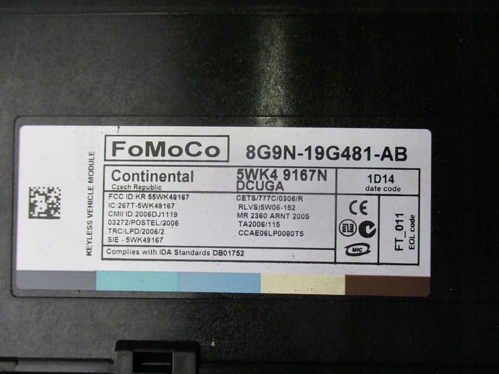 фото №5, Jaguar xf x250 3.0d v6 275 ps - компьютер ,набор стартовый 0281014671