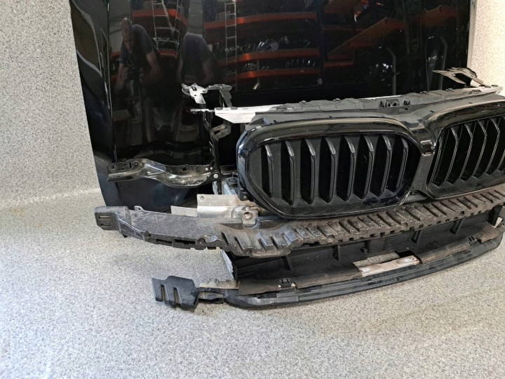 фото №8, Bmw 5 g30 g31 lci рестайлинг бампер решётка капот pas усилитель