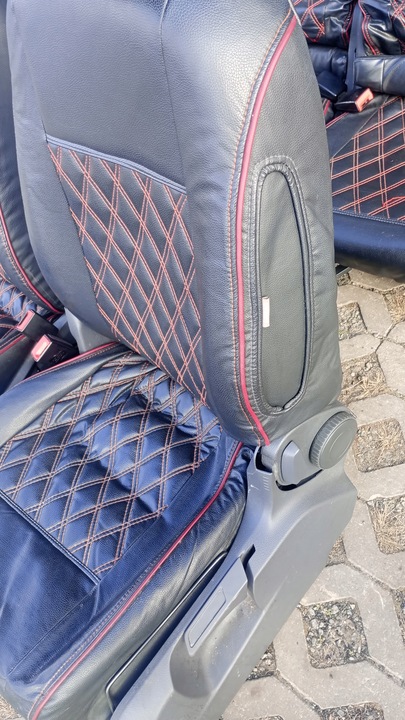 фото №9, Чехлы кожаные na сиденья комплект vw touran i/ii 7-легковые