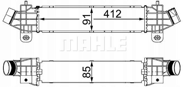 фото №16, Mahle интеркулер радиатор воздуха впускной ford mondeo iii 2.0d