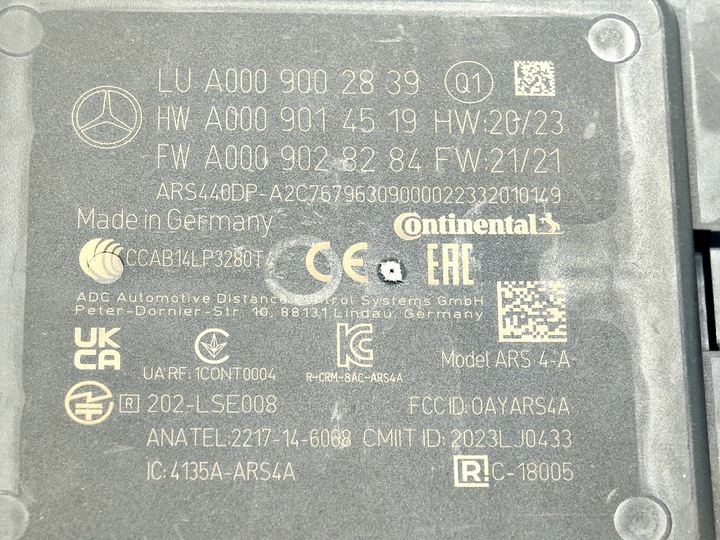 фото №8, Радар датчик дистронік mercedes s-klasa w222 w217 c217 a217 e w213 новий