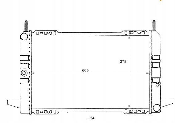 фото №2, Nrf радіаторів двигуна ford scorpio i 1.8/2.0 04.85