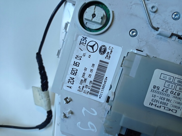 фото №9, Лампа освітлення кабіни mercedes w204 a2048702758