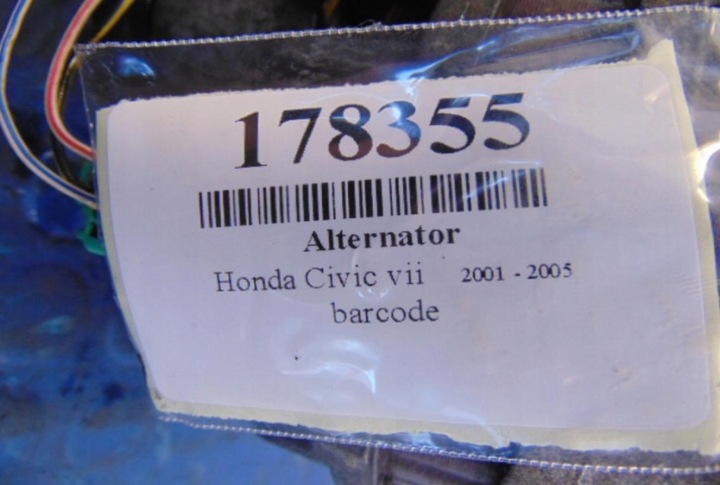 фото №6, Hondhonda civic vii a civic vii генератор 1.4