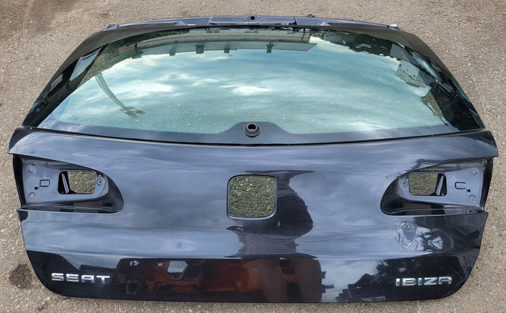 фото №1, Кришка задня багажника скло зад seat ibiza iii 6l оригінальний номер чорна