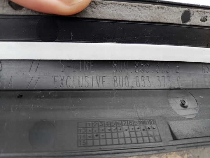 фото №6, Audi q3 8u рестайлинг планка пороговая s-line 8u0853373b