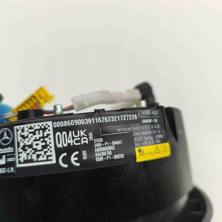 фото №7, Подушка безпеки водія mercedes-benz eqe v295 a0008609003 30724856 215kw 2023