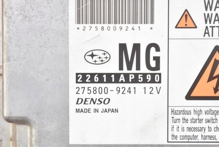 фото №9, Блок управления компьютер двигателя 22611ap590 subaru outback iii 2.0 d 150 km 03-09