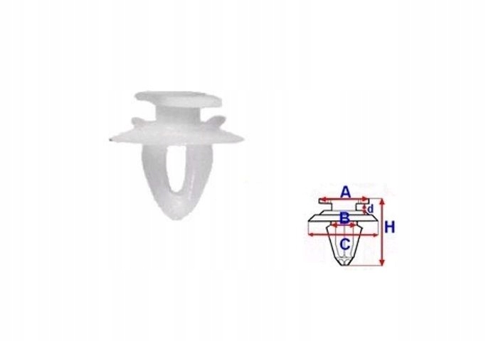 фото №2, Клипса клипса обивка обшивка дверь fiat универсальный