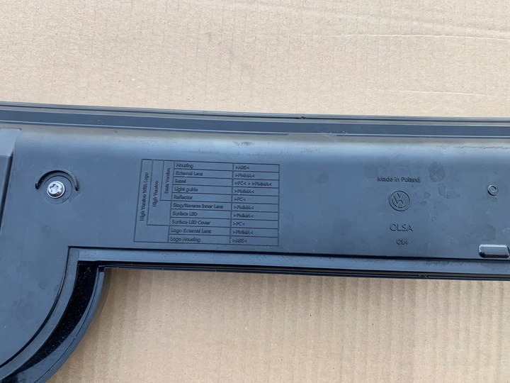 фото №9, Vw id4 id.4 лампа led задняя накладка багажника крышки задней 11a945093