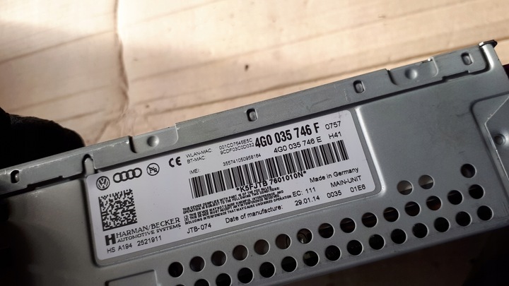 фото №7, S7 4g a7 мультимедиа считыватель модуль mmi s6 c7 a6