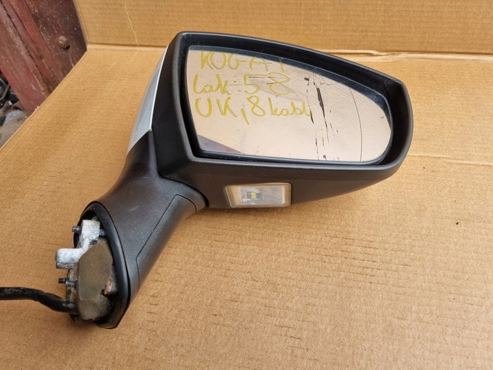 фото №9, Ford kuga mk1 зеркало правые 8pin белый uk lak58