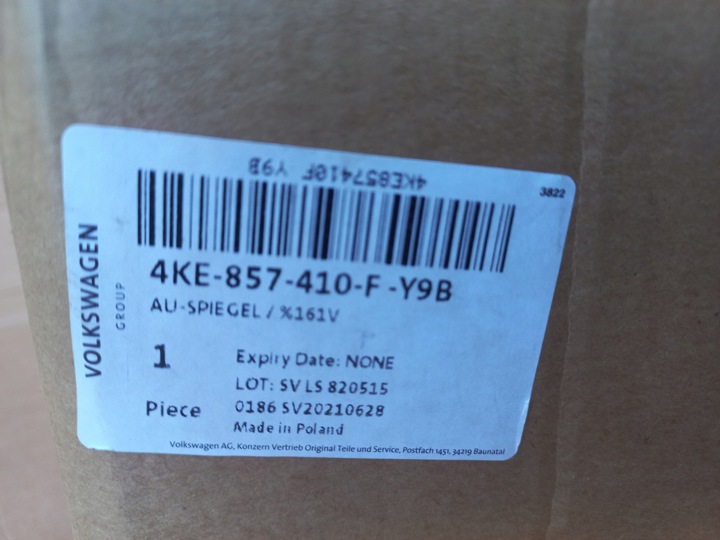 фото №13, Audi e-tron 4ke зеркало камера 4ke857409f y9b 4ke857410f y9b