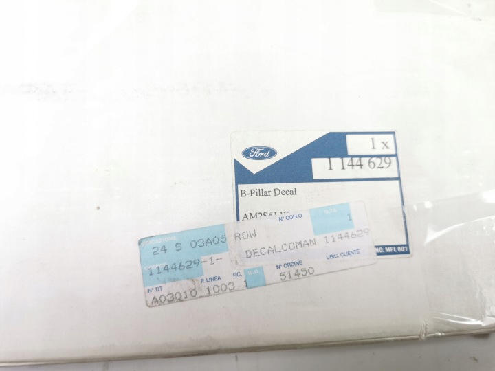 фото №6, Наклейки na стойки ford fiesta 01-08 / fusion 01-12 cbk oem номер 1144629