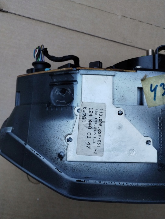 фото №7, Спідометр  манометр mercedes w124 1244400147 1245427869 e220 220e бензин k-780