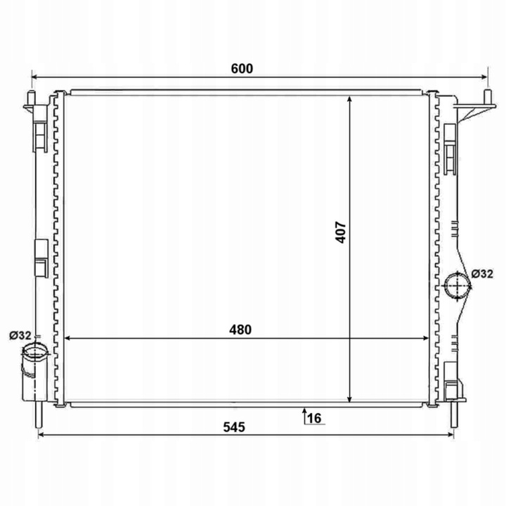 фото №1, Радиаторов воды logan sandero i logan i 04-13