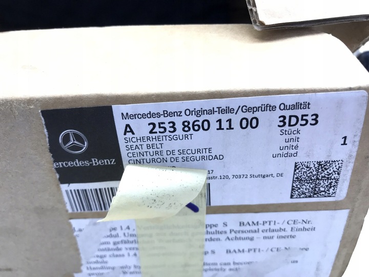 фото №11, Mercedes glc w253 pas безпеки лівий зад a2538601100