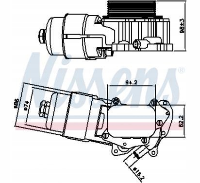 фото №1, Nissens радиаторов масла citroen berlingo 08-