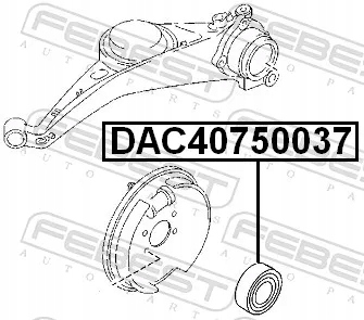 фото №2, Подшипник колёса зад dac40750037 febest подшипник колёса