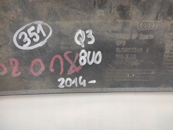 фото №10, Audi q3 s-line спойлер бампера зад 8u0 2014-