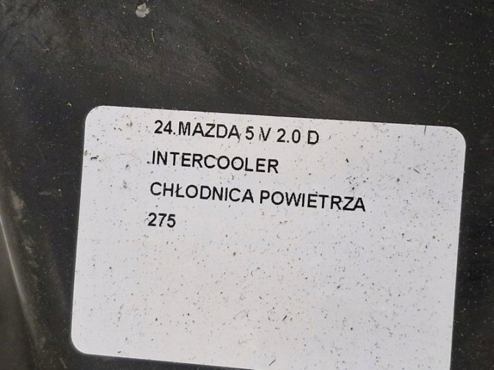 фото №6, Mazda 5 v 2.0 d интеркулер радиатор воздуха