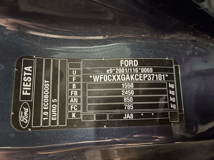 фото №14, Ford fiesta mk7 рестайлинг 3d дверь левая перед европа lak.fc