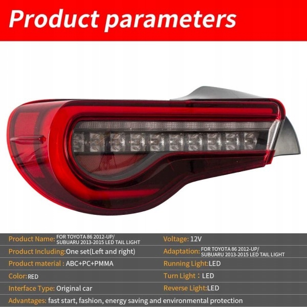 фото №8, Vland задні світла led ft86 gt86 zn6 brz frs drl