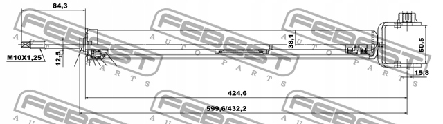 фото №3, Амортизатор зад febest do nissan altima 2.5 3.5