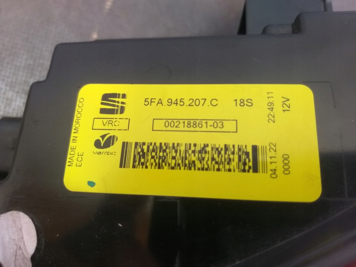 фото №3, Лампа зад ліва seat leon iv 4 led hb 5fa945207c