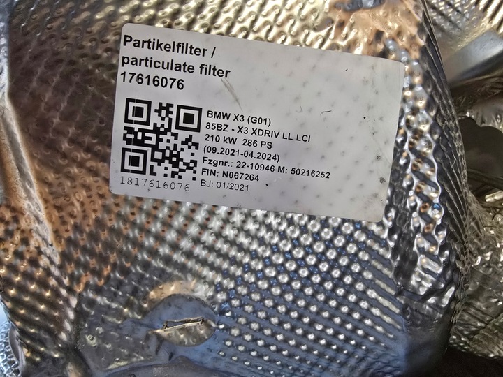 фото №10, Катализатор bmw x3 g01 x4 g02 x5 g05 x6 g06 8477085 8477081 пробег 34 km