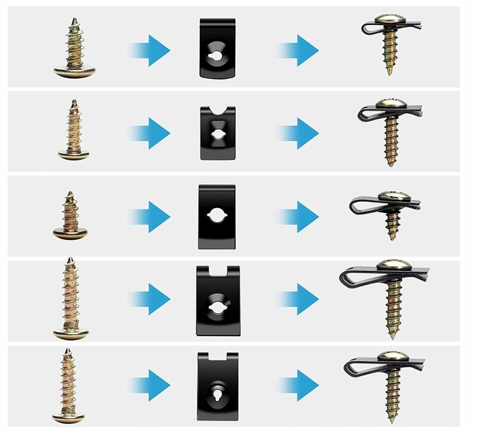 фото №4, Пластинки монтажные винты подкладки do кузов бампер большой набор 170szt
