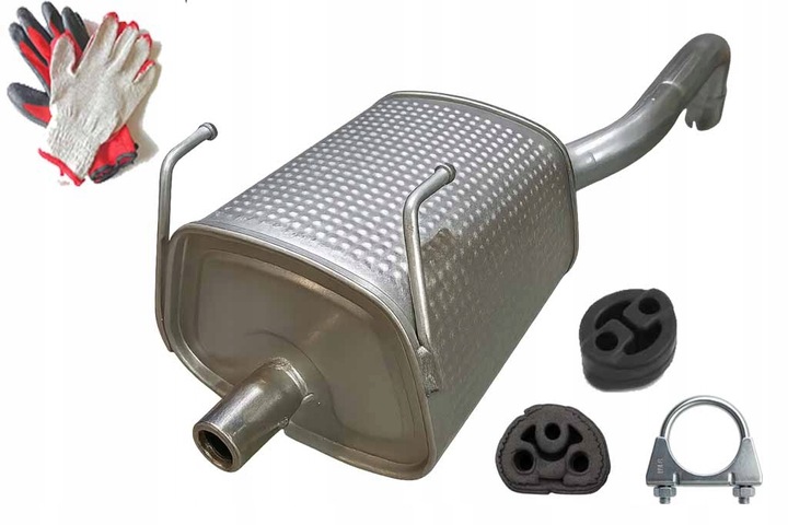 фото №5, Fiat panda 2 1.1 1.2 8v od 2003-2013 40-44-51kw глушитель конечный