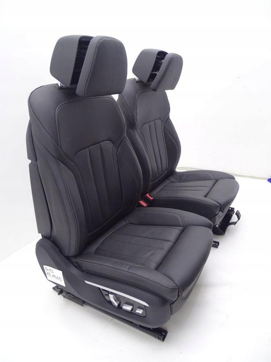 фото №6, Bmw 7 g12 15-22 сидіння комфорт диван обшивки чорна шкіра європа 74tys km