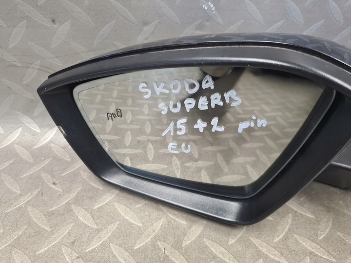 фото №9, Дзеркало ліві електричні skoda superb iii 15 pin + 2 асистент ременя європа