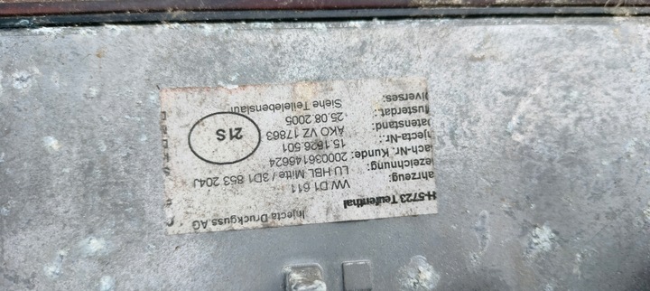 фото №6, Vw phaeton 3d0 3d1 02- часы решётка воздуховод