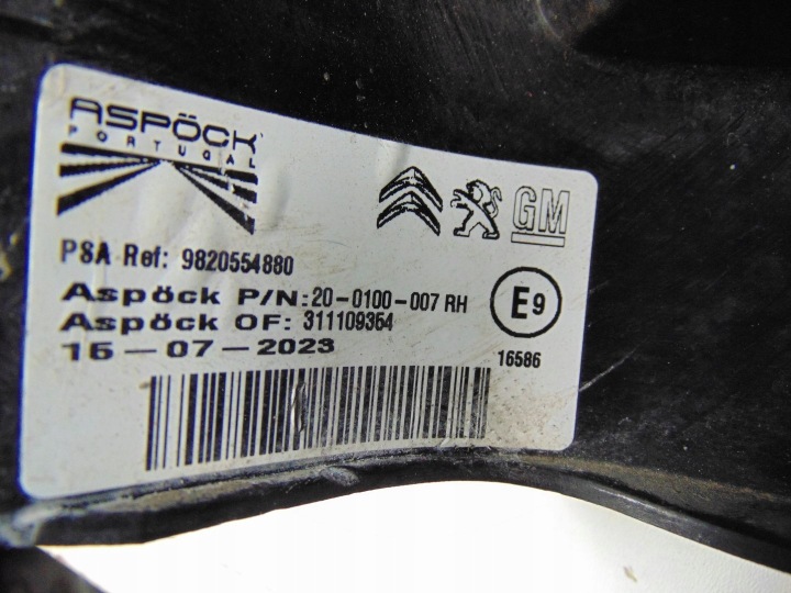 фото №16, Фара права зад citroen berlingo iv opel combo e 9820554880 європа оригінал