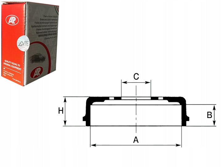 фото №1, Ap комплект bębnów гальмівних bf389 180018 db4295