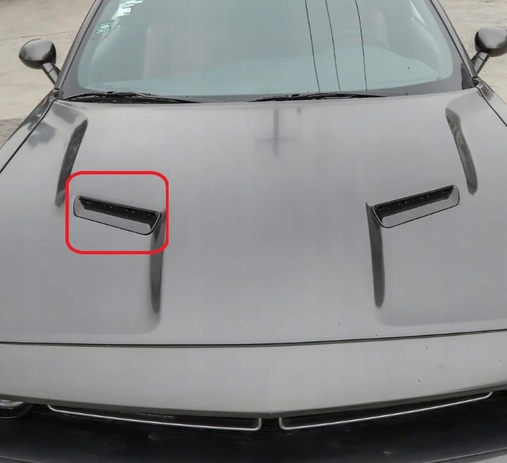 фото №6, 2015-2023 challenger впуск капота na капот правый решётка крышки двигателя правая