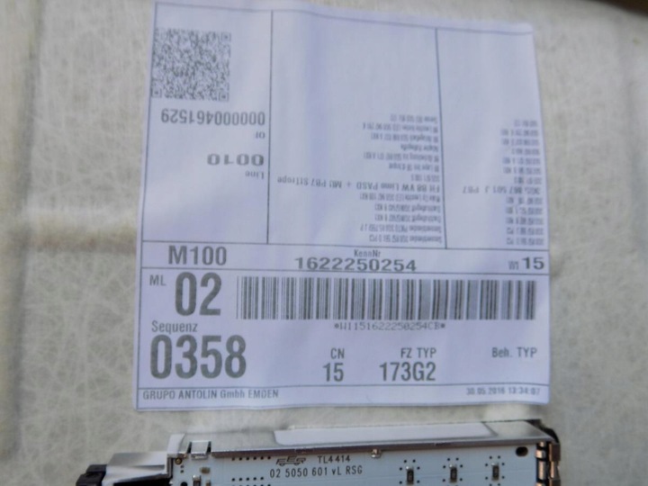 фото №7, Vw passat b8 sedan потолок 3g5867501j