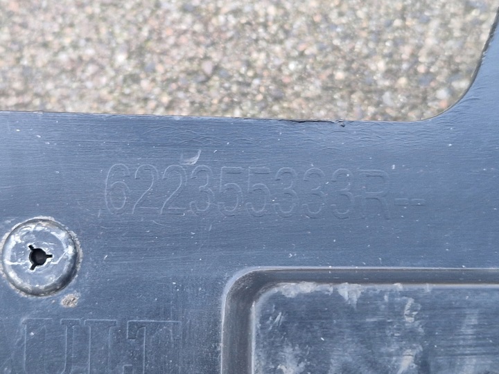 фото №13, Renault megane iii рестайлинг пол плита pod бампер переднее 622355333r 13-16